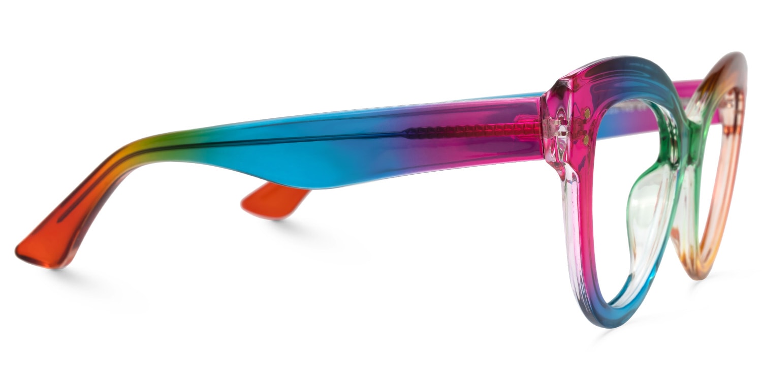 Rosalee Cateye Multicolor Glasses Zeelool Glasses