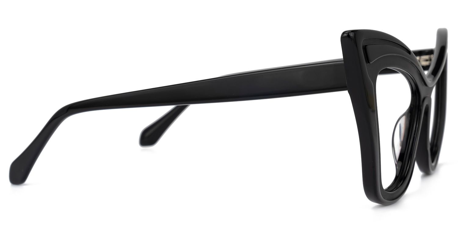 Sindy Cateye Black Glasses | Zeelool Glasses2