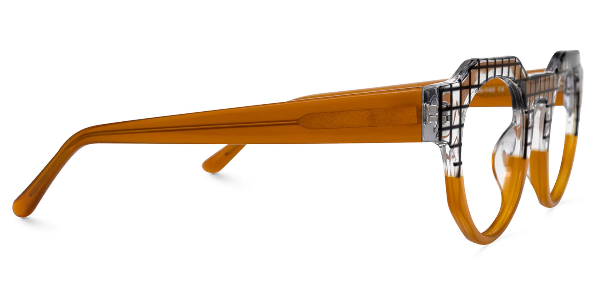 Karla Geometric Brown Glasses | Zeelool Glasses2