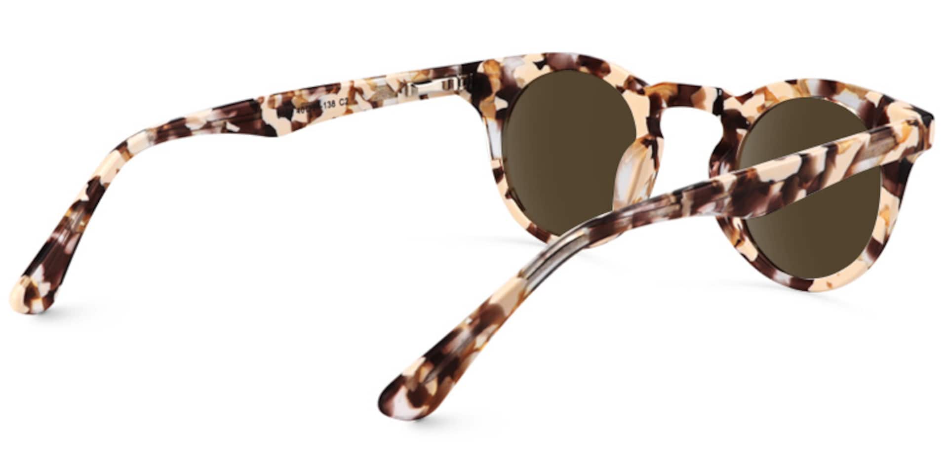 Abigail Round Light Tortoise Sunglasses | Zeelool Glasses4