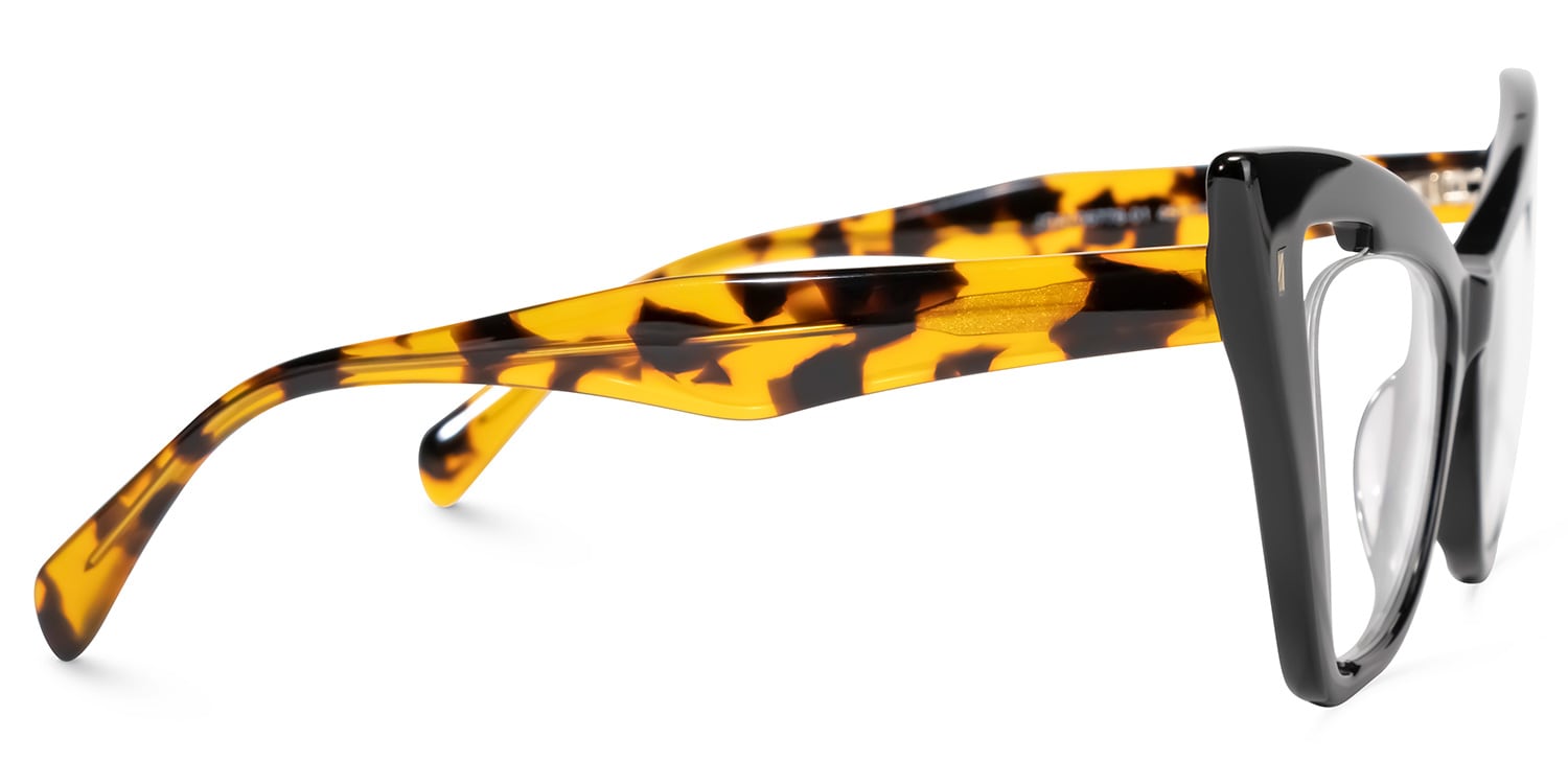 Yaienne Cateye Black Glasses | Zeelool Glasses