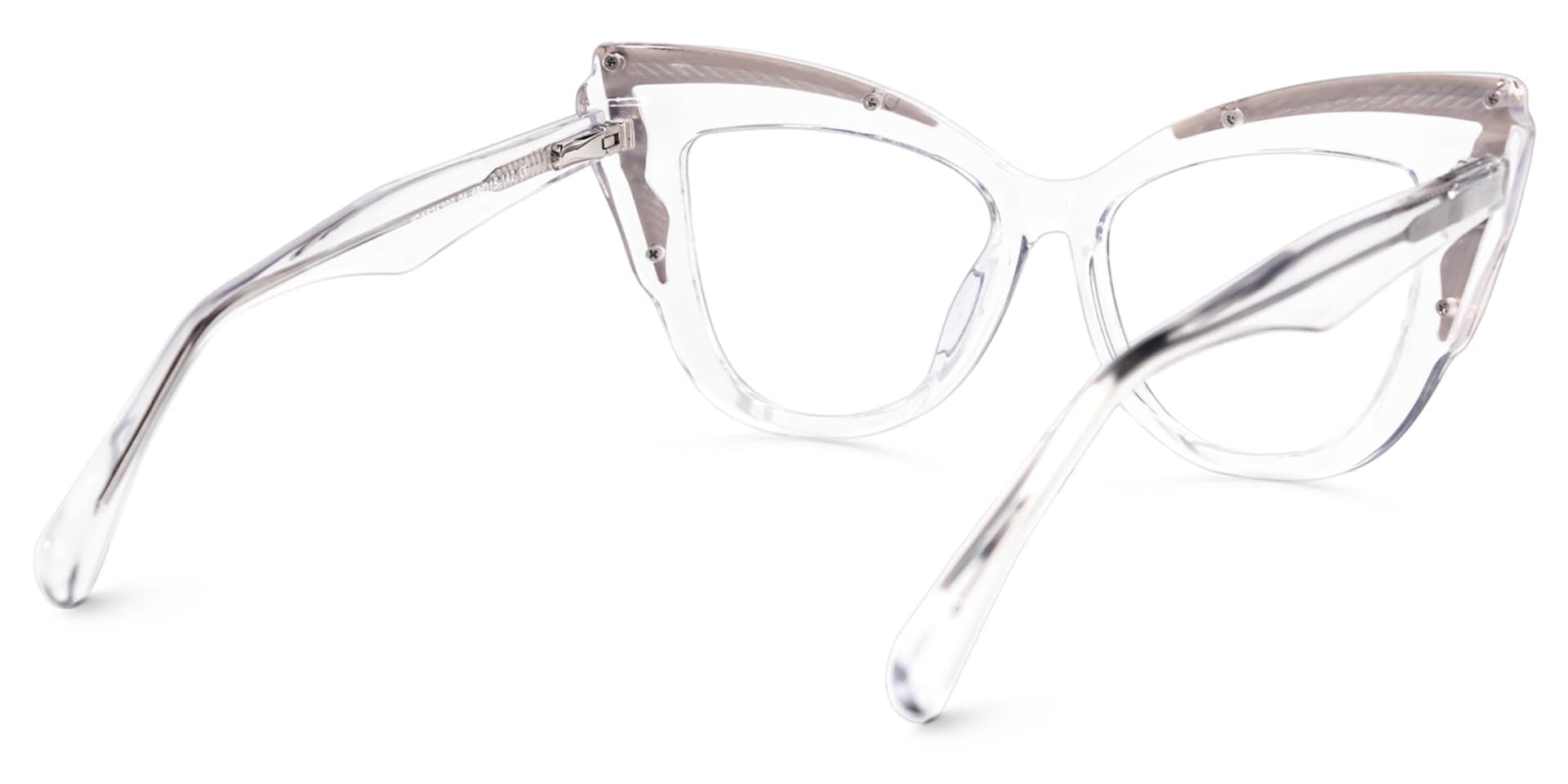 Dyson Cateye Crystal Glasses | Zeelool Glasses3