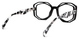 Bobbie Geometric Black Glasses3