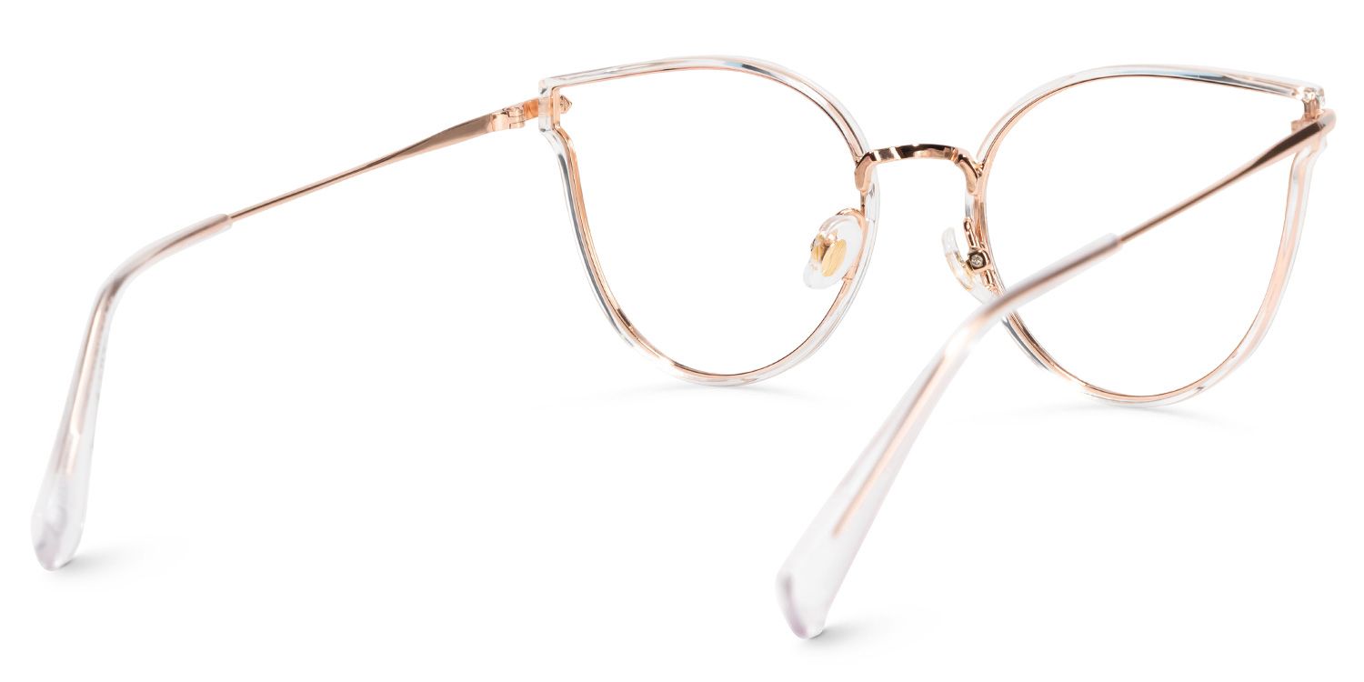 Latifa Cateye Clear Glasses | Zeelool Glasses3