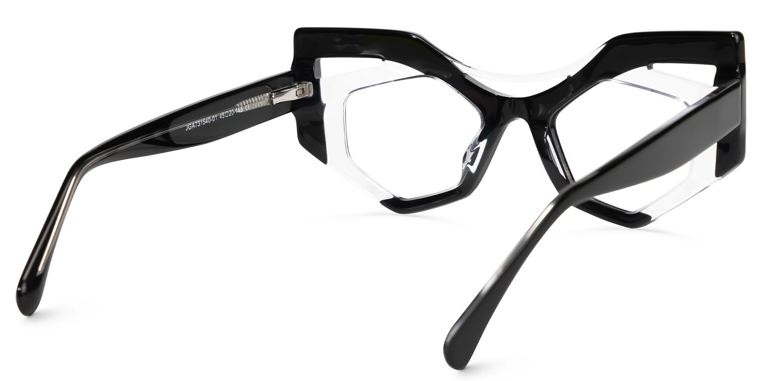 Mondal Geometric Crystal Glasses | Zeelool Glasses3