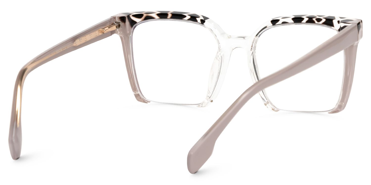 Misty Square Gray Glasses | Zeelool Glasses3