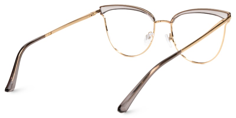 Lawrence Cateye Gray Glasses | Zeelool Glasses3