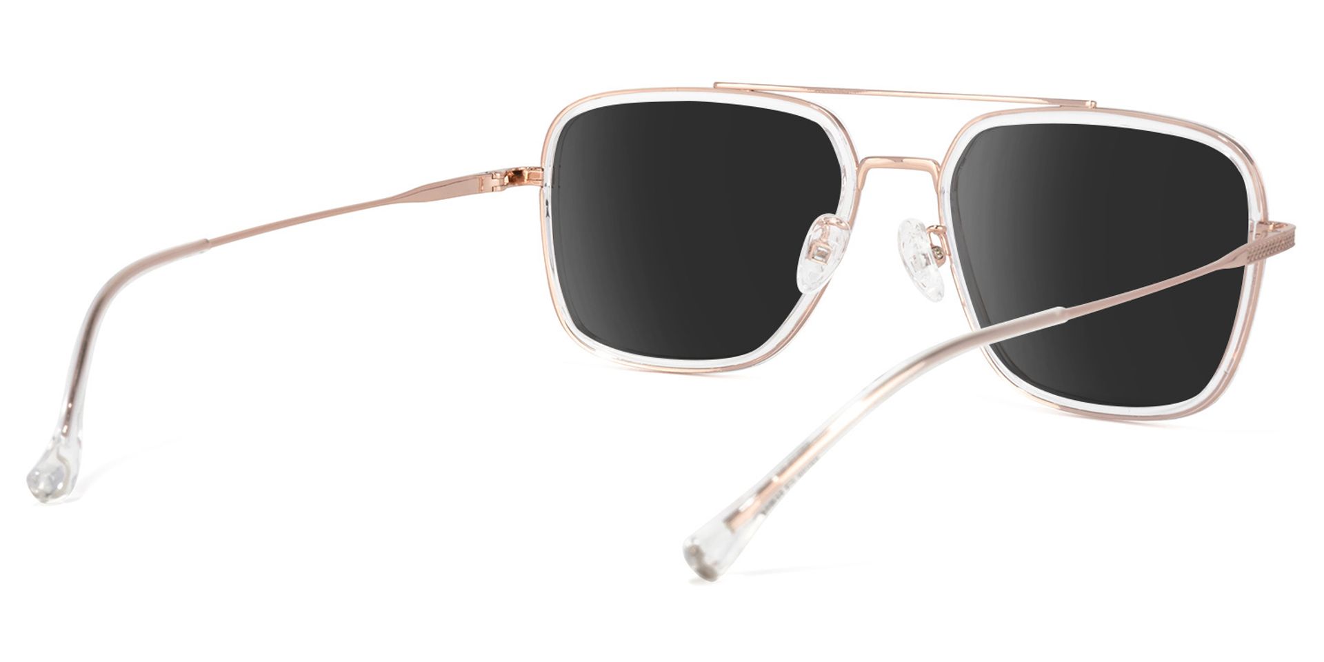Nayeli Aviator Clear Sunglasses | Zeelool Glasses4