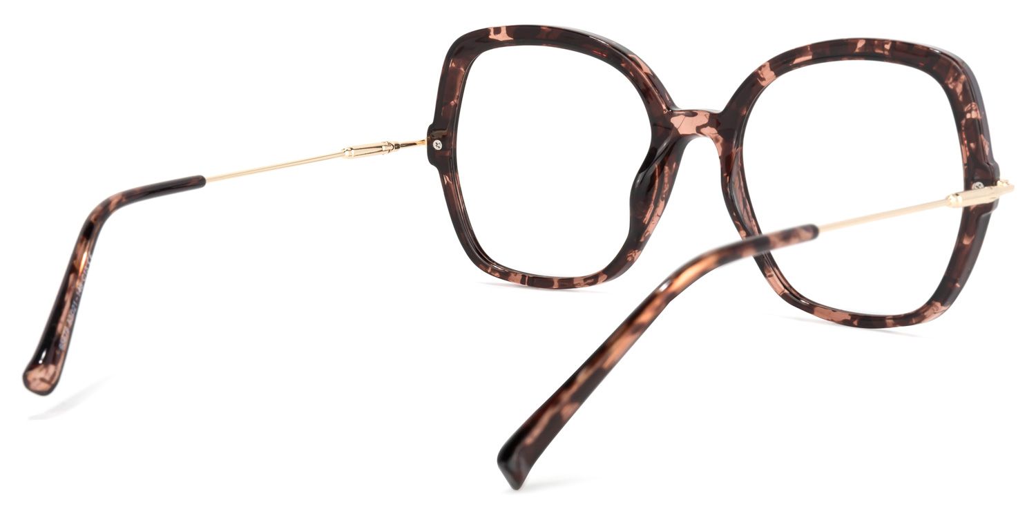 Quinn Square Red-Tortoise Glasses | Zeelool Glasses4
