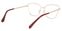Qasim Cateye Red Glasses4