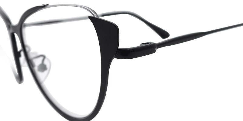 Chamberlain Cateye Black Glasses | Zeelool Glasses4