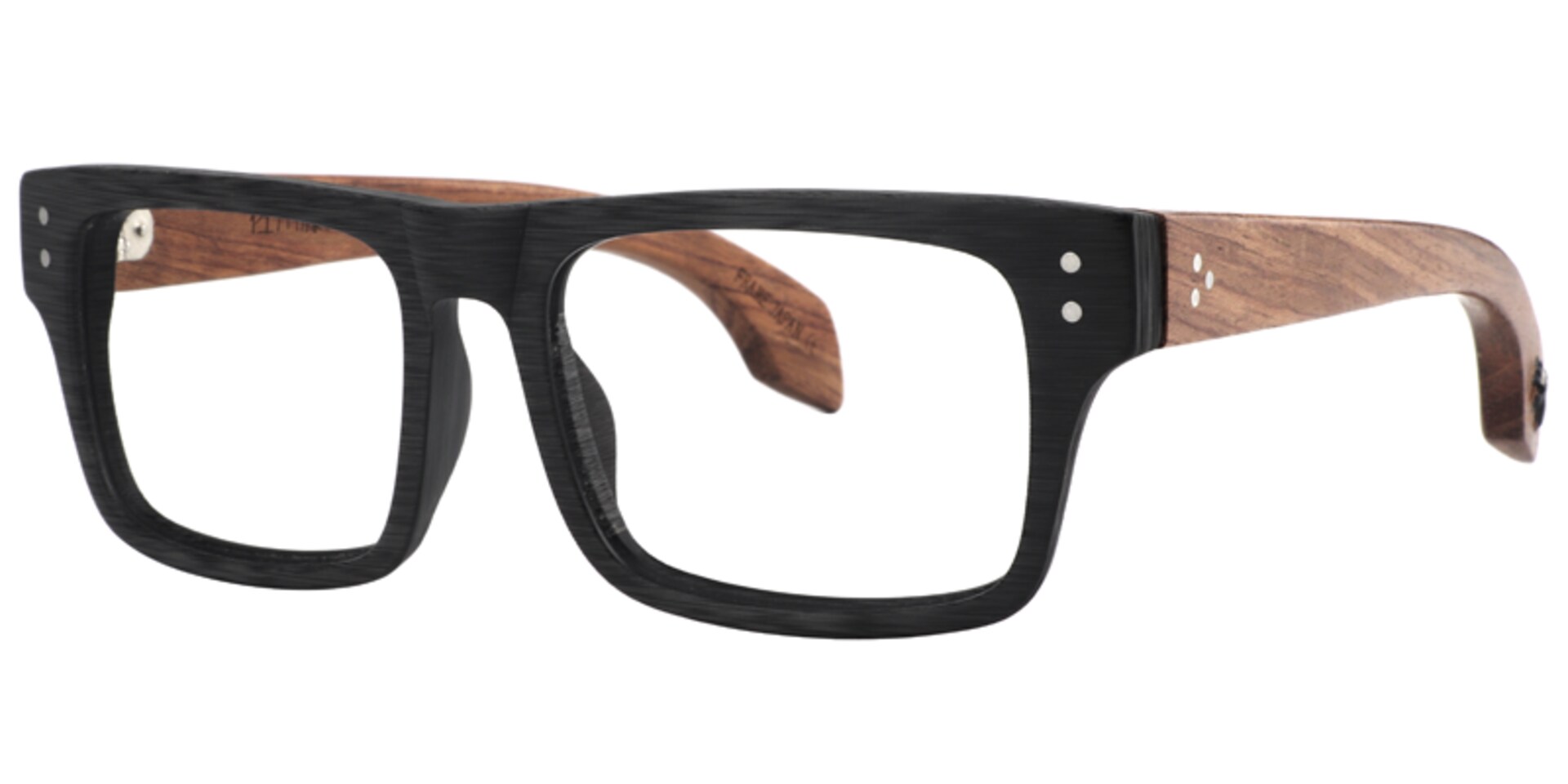 Hunk Rectangle Black Glasses | Zeelool Glasses2