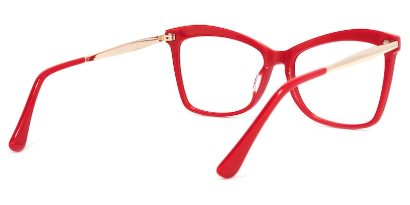 Isaebella Butterfly Red Glasses | Zeelool Glasses4
