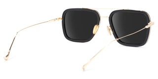 Gifford Aviator Black-Gold Sunglasses4