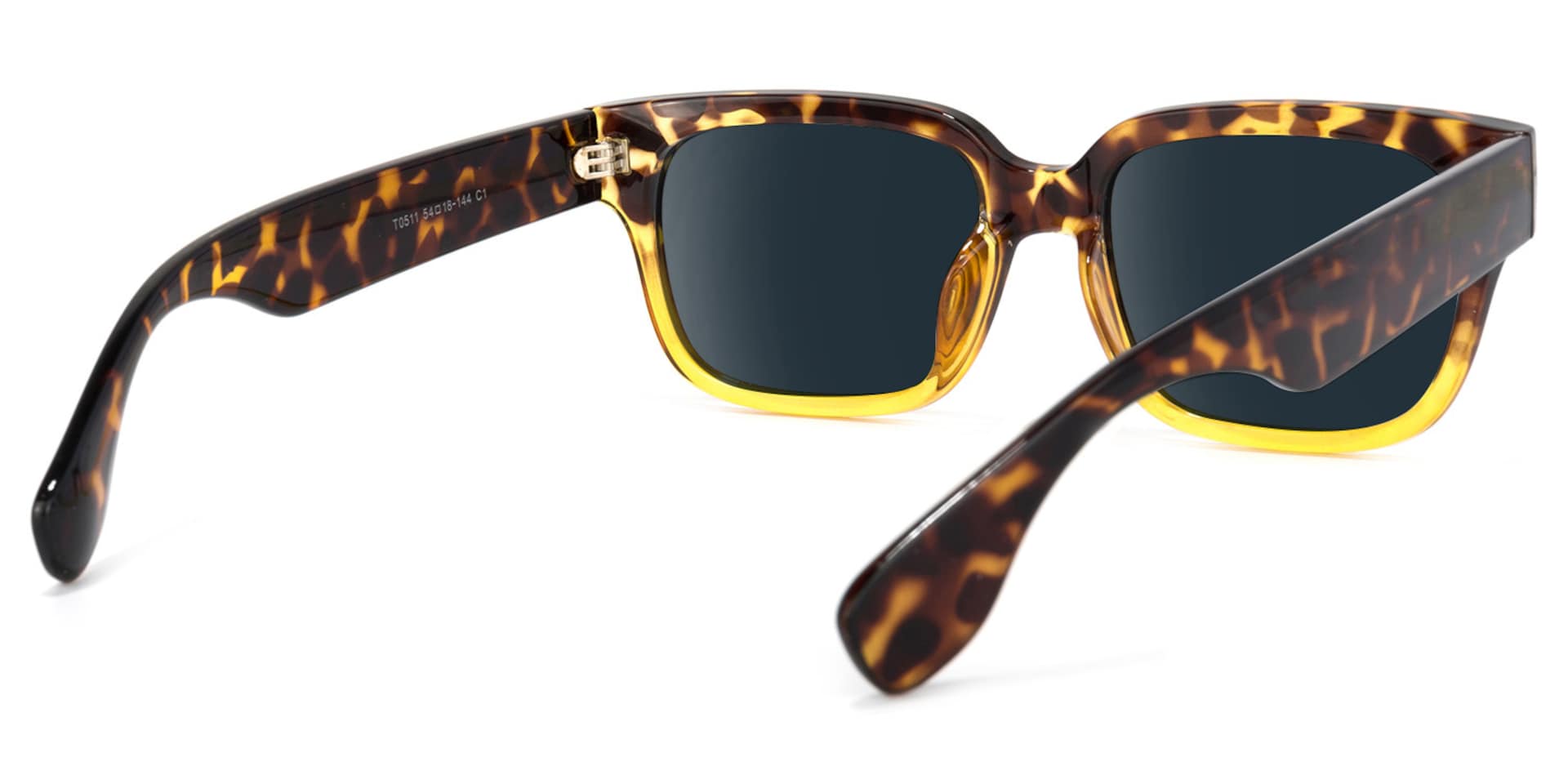 Colin Rectangle Tortoise Sunglasses | Zeelool Glasses3