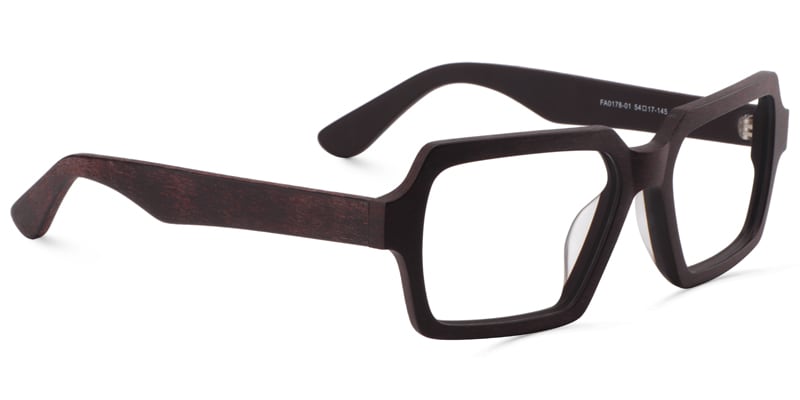Arthur Geometric Brown Glasses | Zeelool Glasses3