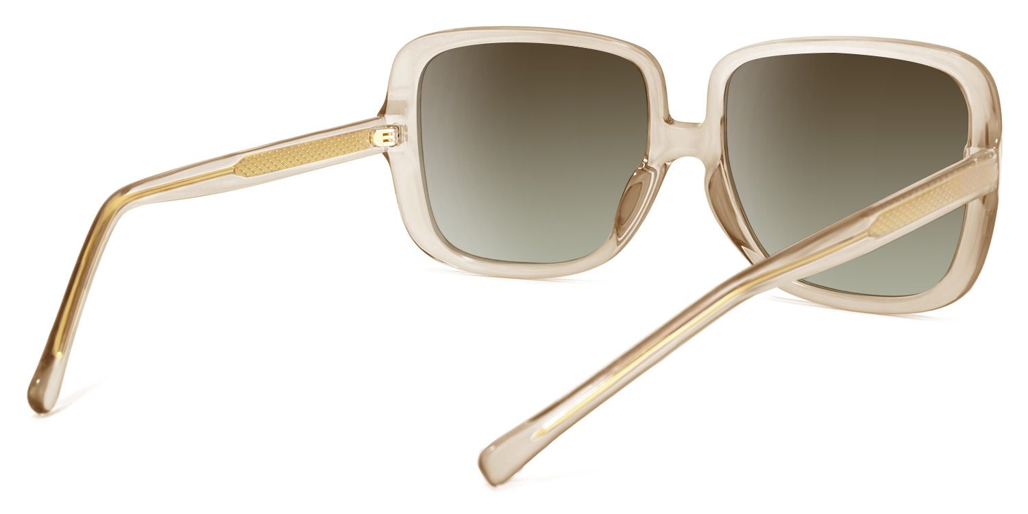 Raymond Square Beige Sunglasses | Zeelool Glasses4