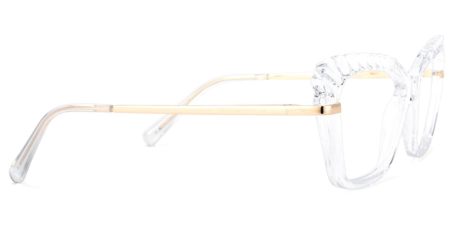 Sophie Cateye Clear Glasses | Zeelool Glasses3