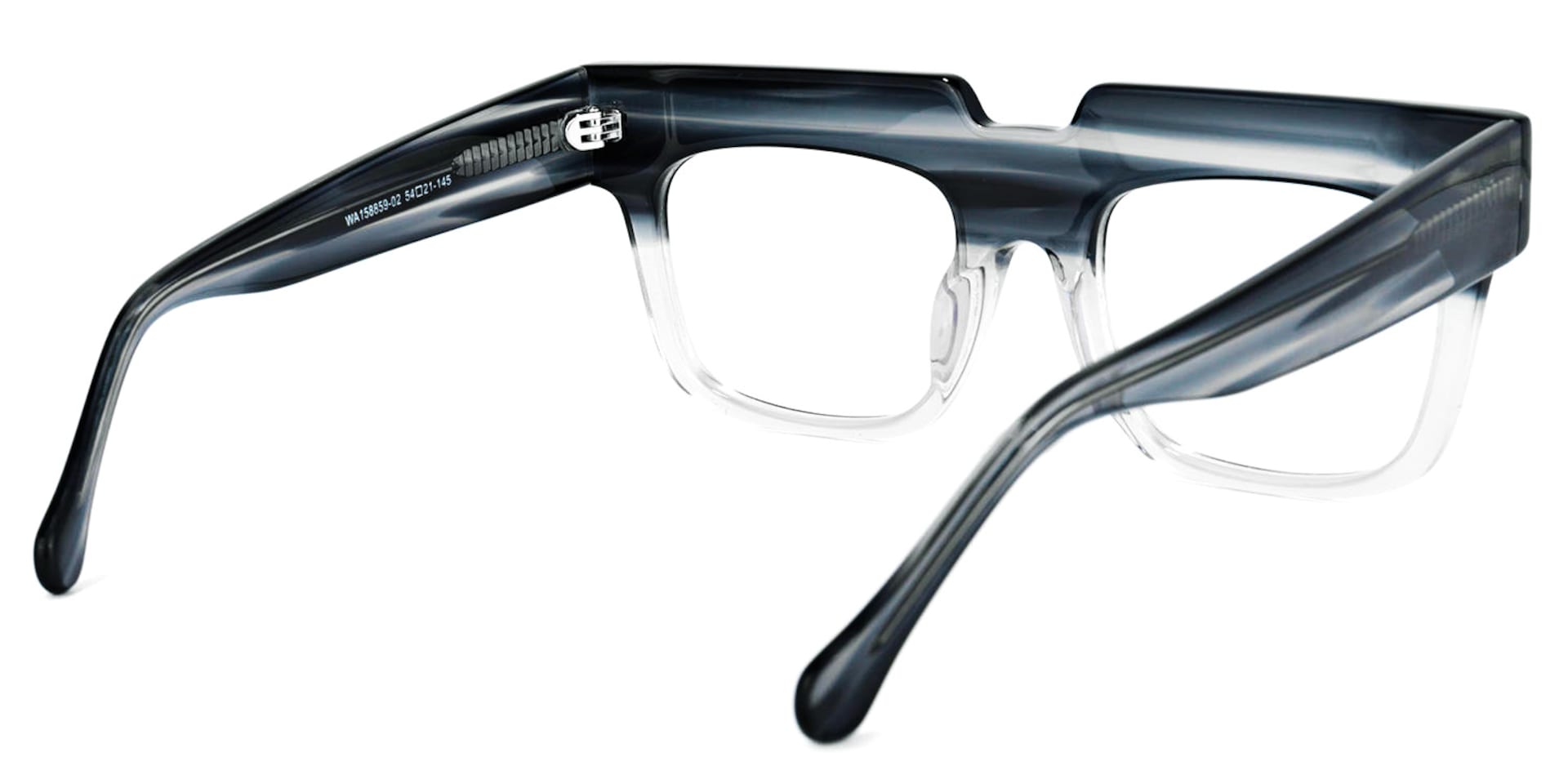 Travis Square Grey Glasses | Zeelool Glasses4