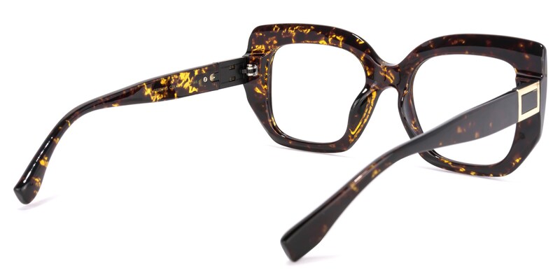 Sienna Square Tortoise Glasses | Zeelool Glasses4