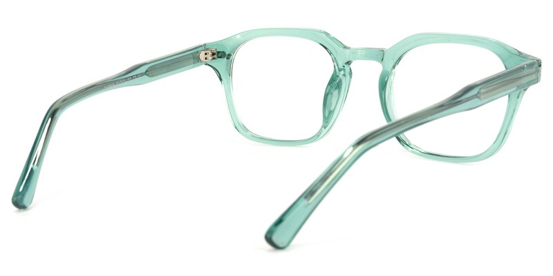 Selena Square Light-Green Glasses | Zeelool Glasses4