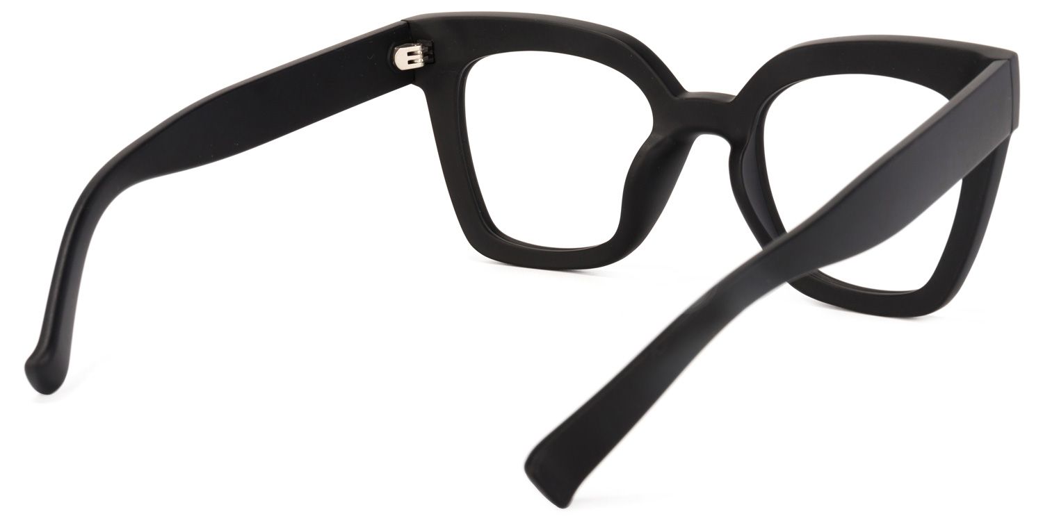 Malcolm Square Black Glasses | Zeelool Glasses4