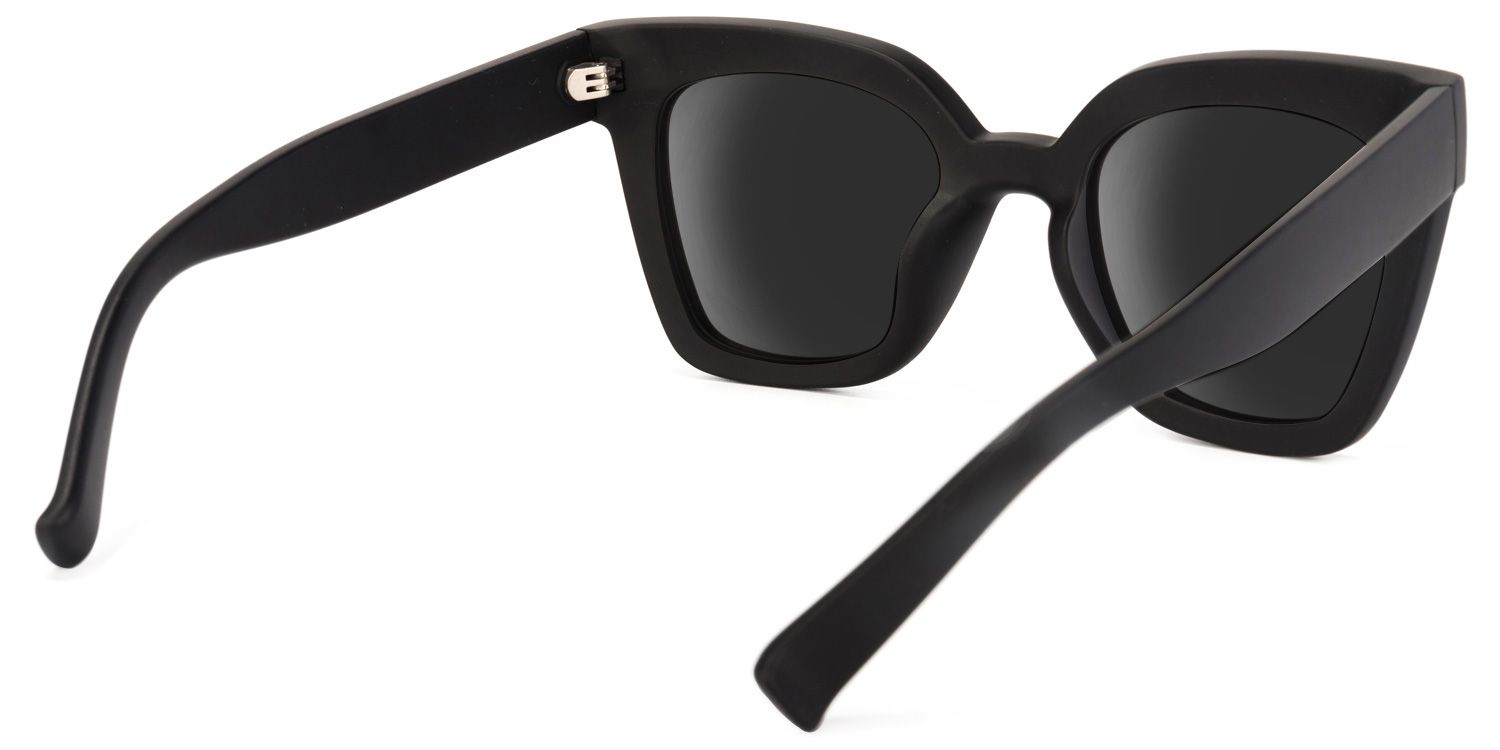 Malcolm Black Sunglasses with Square Frames | Zeelool3