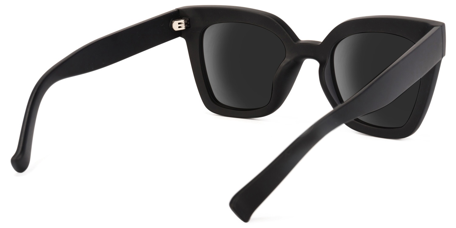 Malcolm Black Sunglasses with Square Frames | Zeelool3