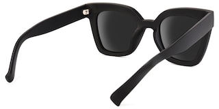 Malcolm Square Black Sunglasses3
