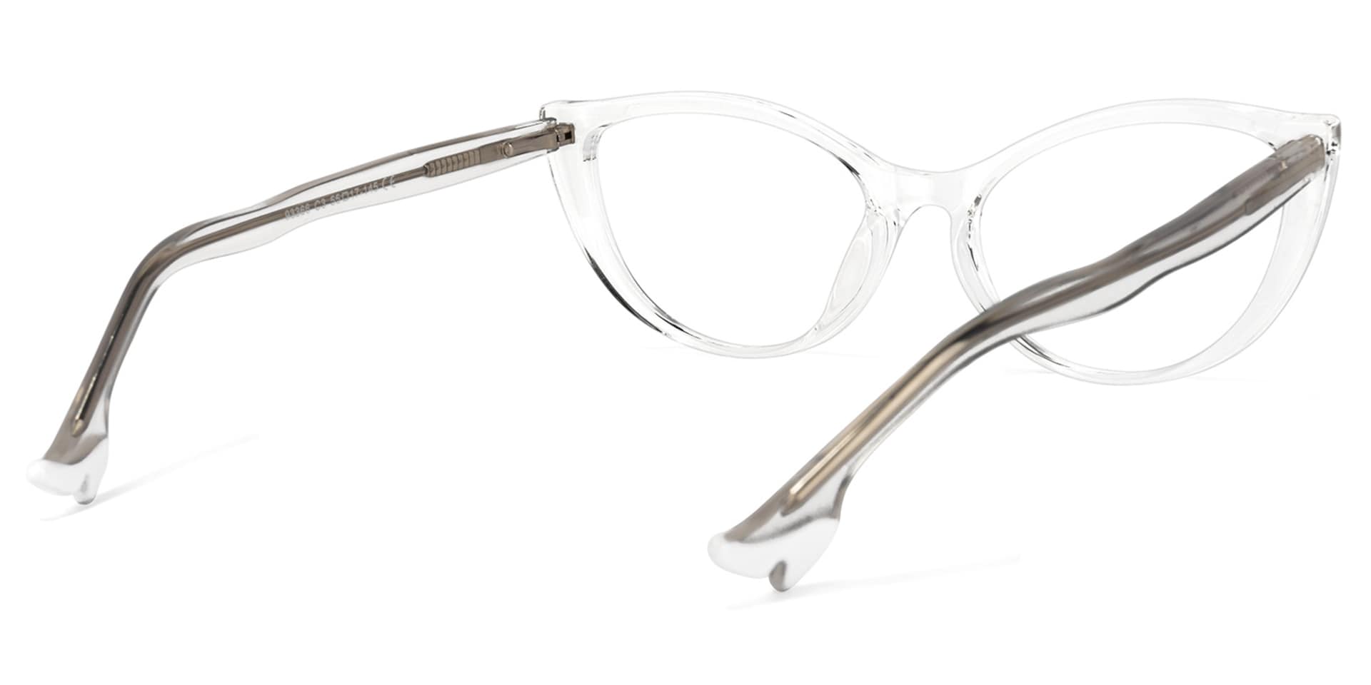 Theodore Cateye Crystal Glasses | Zeelool Glasses4