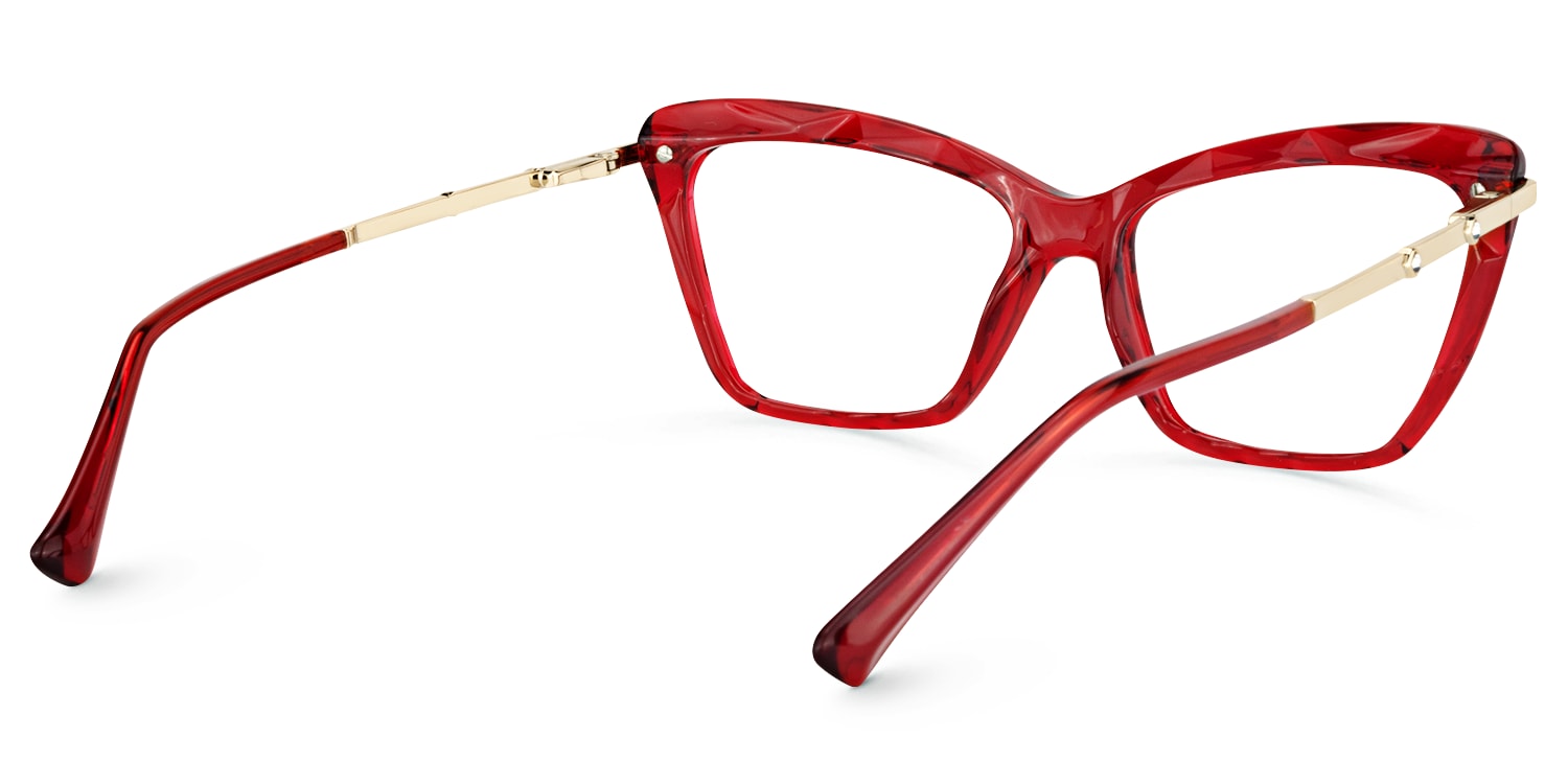 Juliet Cateye Red Glasses4