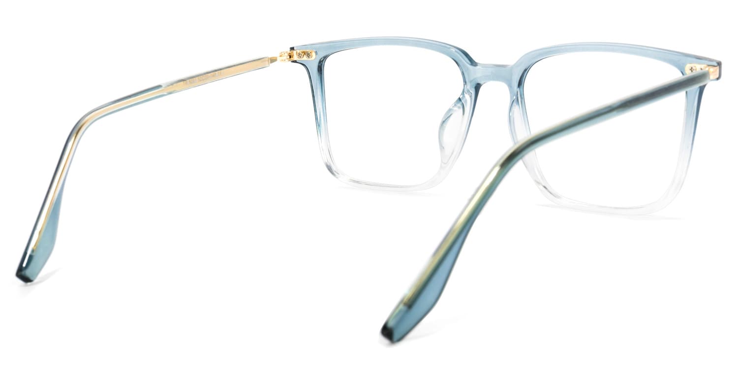 Tobias Square Light-Blue Glasses | Zeelool Glasses4