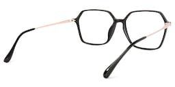 Wisdom Geometric Black Glasses4