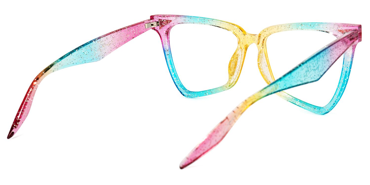 Cicely Geometrical Rainbow Eyeglasses | Zeelool Glasses4