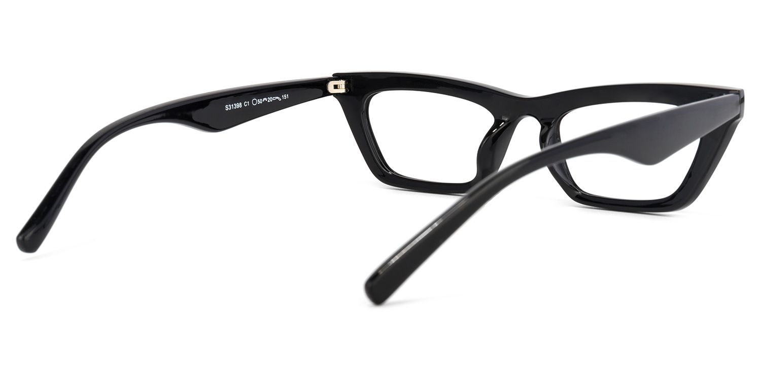 Gorman Cateye Black Glasses | Zeelool Glasses3