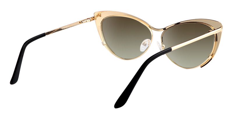Ellen Cateye Gold Sunglasses | Zeelool Glasses4