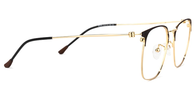 Yulisa Browline Gold Glasses | Zeelool Glasses3