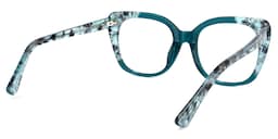 Yanira Square Peacock-Blue Glasses4