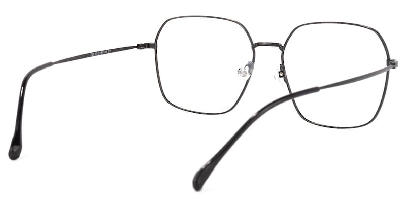 Zander Square Black Glasses | Zeelool Glasses4