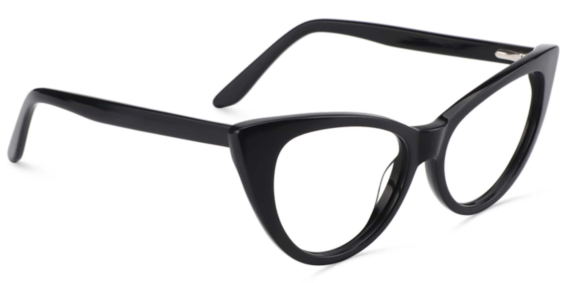 Jaden Cat-eye Black Eyeglasses and Glasses Frames3