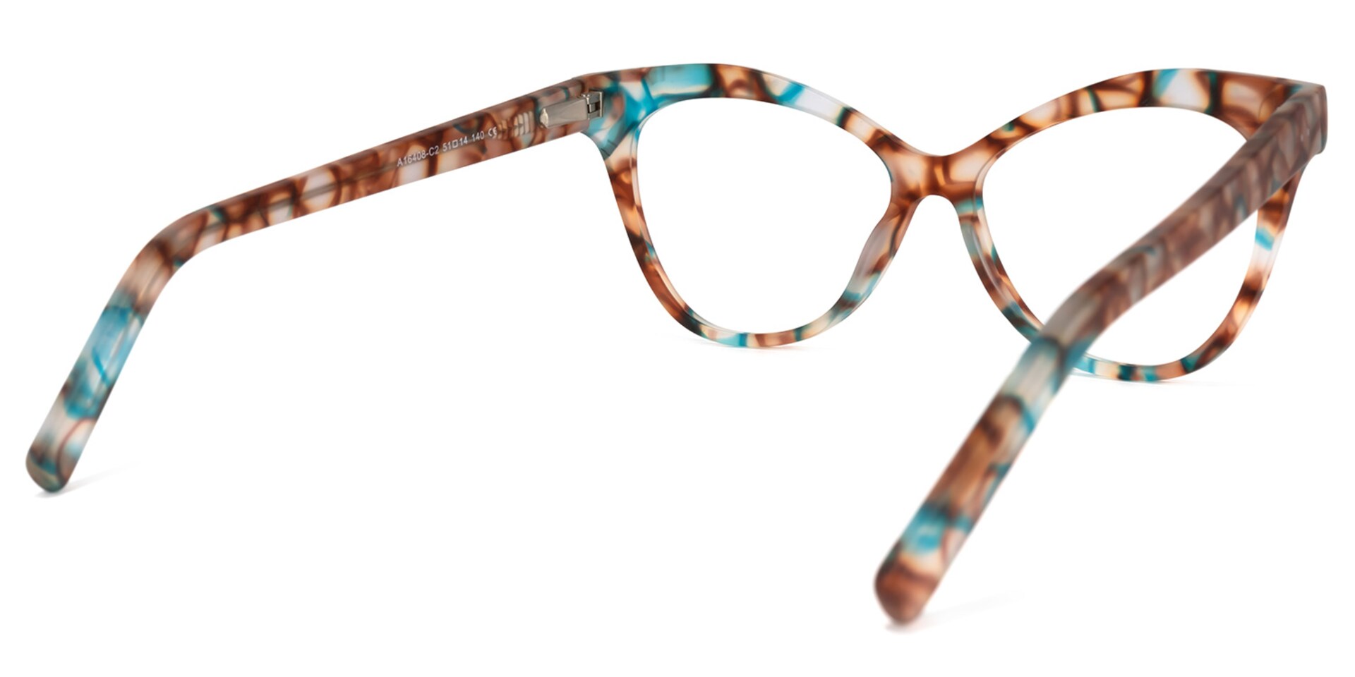 Eschwege Cateye Green-Floral Glasses | Zeelool Glasses4