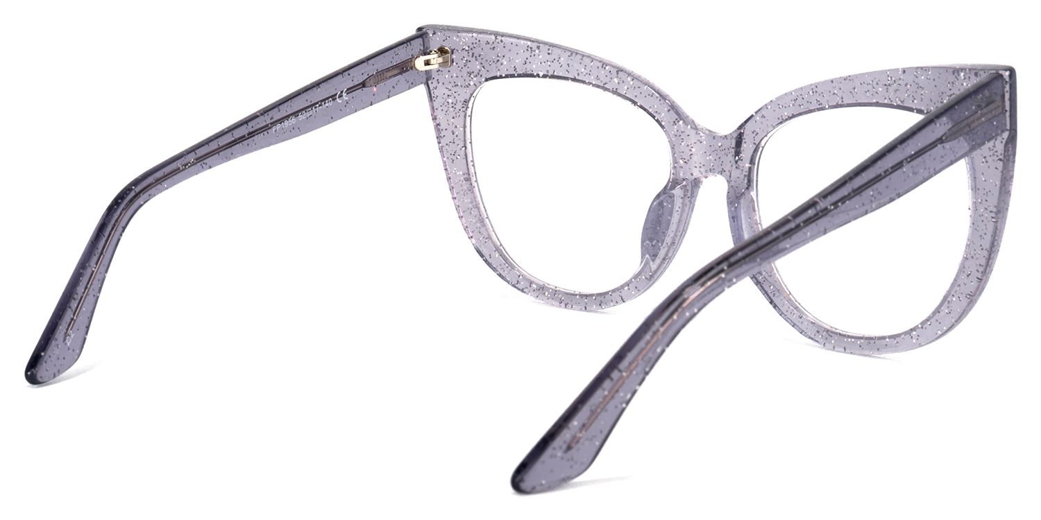 Trenton Cateye Gray Glasses | Zeelool Glasses4