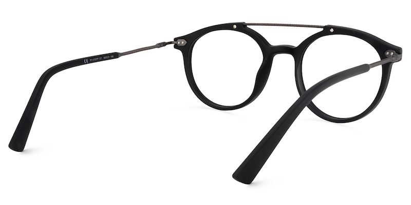 Aviator Black Glasses | Zeelool Glasses4