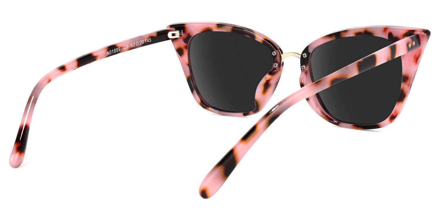 Chandrikar Cat Eye Pink-Floral Sunglasses | ZEELOOL Canada4