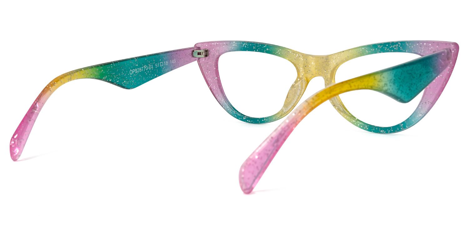 Harding Cateye Rainbow Glasses | Zeelool Glasses4