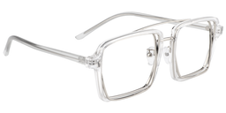 Nellie Aviator Clear-Silver Glasses3