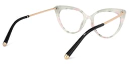 Alivia Cat Eye Pink-Green-Floral Glasses4
