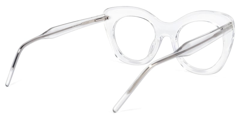 Cat-eye Crystal Glasses | Zeelool Glasses4