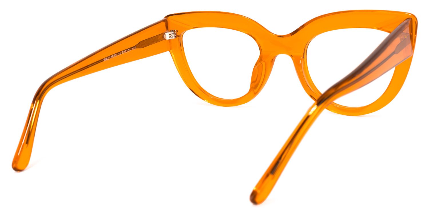 Caren Cateye Orange Glasses | Zeelool Glasses4