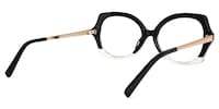 Sugarplum Geometric Black-Green Glasses4